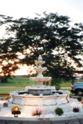 Large Italian Fountain With Ring And Pond