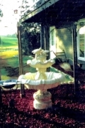 Italian Fountain With Bird Topper