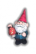 Large Gnome With Mushroom Lantern