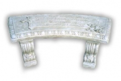 Memorial Treasure Bench - Scroll Legs