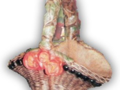 Medium Basket With Roses