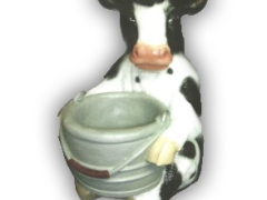 Small Bucket Cow Planter