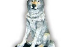 Large Sitting Wolf